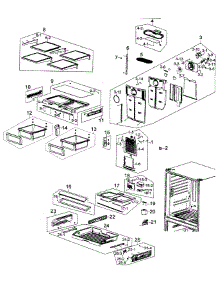 Refrigerator parts for Samsung Refrigerator RF263AEWP/XAA-00 from AppliancePartsPros.com