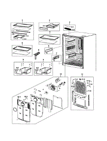 Refrigerator parts for Samsung Refrigerator RB215ACBP/XAA-00 from AppliancePartsPros.com