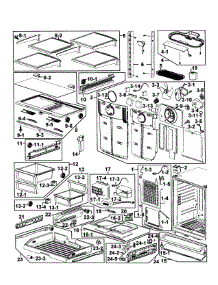 Refrigerator parts for Samsung Refrigerator RF263AERS/XAA-00 from AppliancePartsPros.com