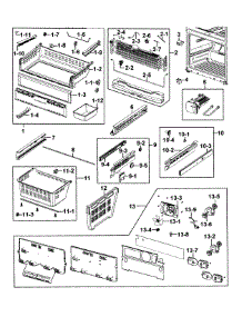 Freezer parts for Samsung Refrigerator RFG293HARS/XAA-01 from AppliancePartsPros.com