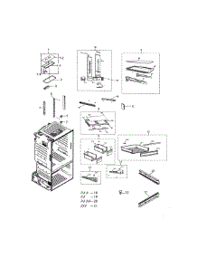 Fridge parts for Samsung Refrigerator RF220NCTASP/AA-00 from AppliancePartsPros.com