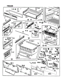 Freezer parts for Samsung Refrigerator RFG295AAWP/XAA-00 from AppliancePartsPros.com