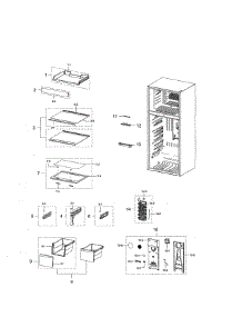 Fridge Compartment parts for Samsung Refrigerator RT18M6215SG/AA-01 from AppliancePartsPros.com