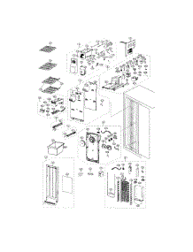 Freezer parts for Samsung Refrigerator RS25H5000BC/AA-00 from AppliancePartsPros.com