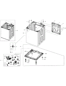 Pump Assy parts for Samsung Washer WA48H7400AP/A2-02 from AppliancePartsPros.com