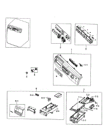Control Panel parts for Samsung Washer WF317AAW/XAA-00 from AppliancePartsPros.com