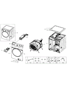 Main Assy parts for Samsung Washer WF330ANB/XAA-00 from AppliancePartsPros.com