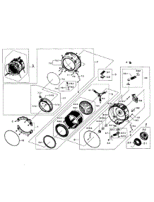 Tub & Drum parts for Samsung Washer WF393BTPAWR/A1-00 from AppliancePartsPros.com