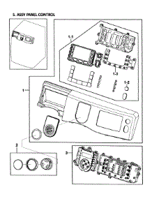 Control Panel parts for Samsung Washer WF419AAU/XAA-00 from AppliancePartsPros.com