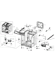 Frame & Cover Parts parts for Samsung Washer WF330ANB/XAA-03 from AppliancePartsPros.com