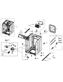Frame Assy parts for Samsung Washer WF395BTPAWR/A1-01 from AppliancePartsPros.com
