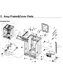 Frame & Cover Parts parts for Samsung Washer WF419AAW/XAA-02 from AppliancePartsPros.com