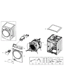 Main Assy parts for Samsung Washer WF511ABW/XAA-03 from AppliancePartsPros.com