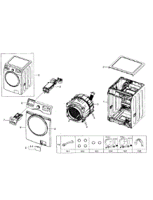 Main Section parts for Samsung Washer WF350ANR/XAA-04 from AppliancePartsPros.com