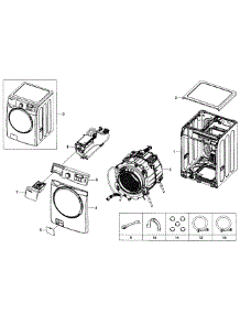 Main Assy parts for Samsung Washer WF405ATPASU/AA-01 from AppliancePartsPros.com