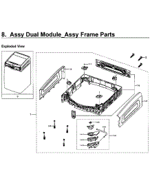 Dual Module 3 parts for Samsung Washer WV60M9900AV/A5-01 from AppliancePartsPros.com
