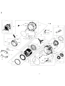 Tub & Drum parts for Samsung Washer WF45K6500AV/A2-00 from AppliancePartsPros.com