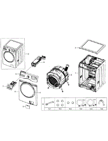 Main Asy parts for Samsung Washer WF350ANP/XAA-04 from AppliancePartsPros.com