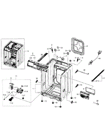 Frame Cover & Parts parts for Samsung Washer WF350ANP/XAA-04 from AppliancePartsPros.com