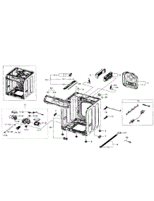 Frame & Cover parts for Samsung Washer WF511ABW/XAA-00 from AppliancePartsPros.com