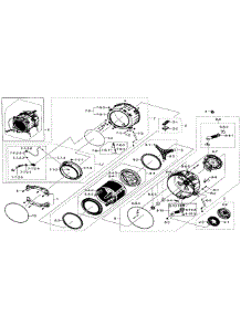 Tub & Drum parts for Samsung Washer WF511ABW/XAA-00 from AppliancePartsPros.com
