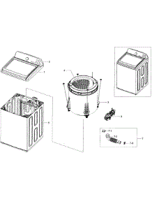 Main Asy parts for Samsung Washer WA48H7400AW/A2-02 from AppliancePartsPros.com