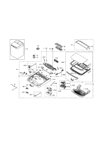 Top Cover Parts parts for Samsung Washer WA54M8750AV/A4-01 from AppliancePartsPros.com