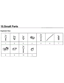 Small Parts parts for Samsung Washer WV55M9600AV/A5-00 from AppliancePartsPros.com