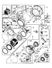 Drum Assy parts for Samsung Washer WF431ABW/XAA-00 from AppliancePartsPros.com