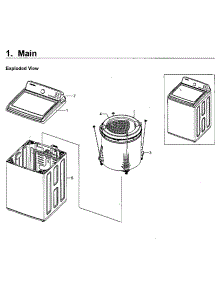 Main Assy parts for Samsung Washer WA52M7750AV/A4-00 from AppliancePartsPros.com