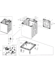 Frame Section parts for Samsung Washer WA48J7770AP/A2-01 from AppliancePartsPros.com