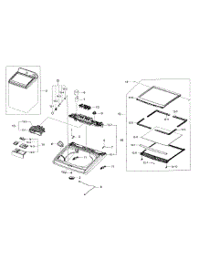 Cover Top parts for Samsung Washer WA456DRHDWR/AA-03 from AppliancePartsPros.com