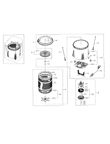 Tub Parts parts for Samsung Washer WA456DRHDWR/AA-03 from AppliancePartsPros.com
