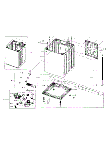 Frame parts for Samsung Washer WA456DRHDWR/AA-03 from AppliancePartsPros.com