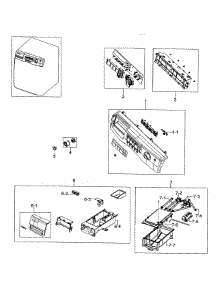 Control Panel parts for Samsung Washer WF317AAS/XAA-00 from AppliancePartsPros.com