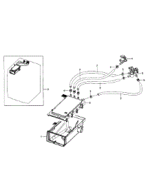 Drawer Housing parts for Samsung Washer WF435ATGJWR/A1-01 from AppliancePartsPros.com