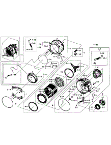 Tub / Drum Assy parts for Samsung Washer WF435ATGJWR/A1-01 from AppliancePartsPros.com