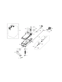 Housing-Drawer parts for Samsung Washer WF448AAP/XAA-05 from AppliancePartsPros.com