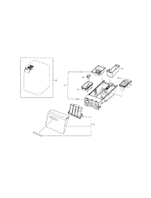 Drawer parts for Samsung Washer WF448AAP/XAA-05 from AppliancePartsPros.com