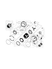 Tub & Drum parts for Samsung Washer WF330ANB/XAA-06 from AppliancePartsPros.com