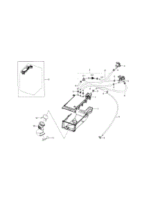 Housing-Drawer parts for Samsung Washer WF330ANB/XAA-06 from AppliancePartsPros.com