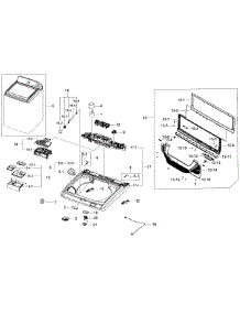 Cover-Top parts for Samsung Washer WA48J7700AW/A2-02 from AppliancePartsPros.com