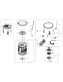Tub Parts parts for Samsung Washer WA48J7700AW/A2-02 from AppliancePartsPros.com
