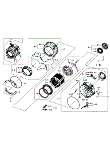 Tub / Drum parts for Samsung Washer WF365BTBGWR/A1-01 from AppliancePartsPros.com