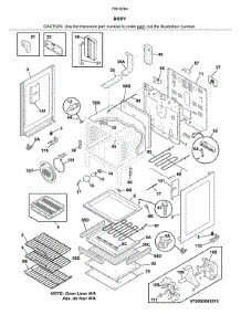 Body parts for Kenmore Range 790.92649810 (79092649810, 790 92649810) from AppliancePartsPros.com