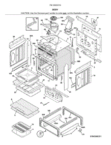 Body parts for Kenmore Range 790.32603319 (79032603319, 790 32603319) from AppliancePartsPros.com
