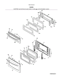 Doors parts for Kenmore Range 790.78143413 (79078143413, 790 78143413) from AppliancePartsPros.com