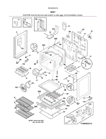 Body parts for Kenmore Range 790.94203314 (79094203314, 790 94203314) from AppliancePartsPros.com