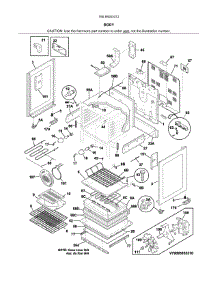 Body parts for Kenmore Range 790.95053312 (79095053312, 790 95053312) from AppliancePartsPros.com