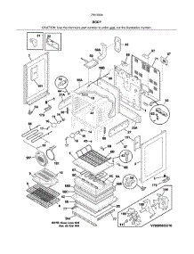 Body parts for Kenmore Range 790.95052312 (79095052312, 790 95052312) from AppliancePartsPros.com